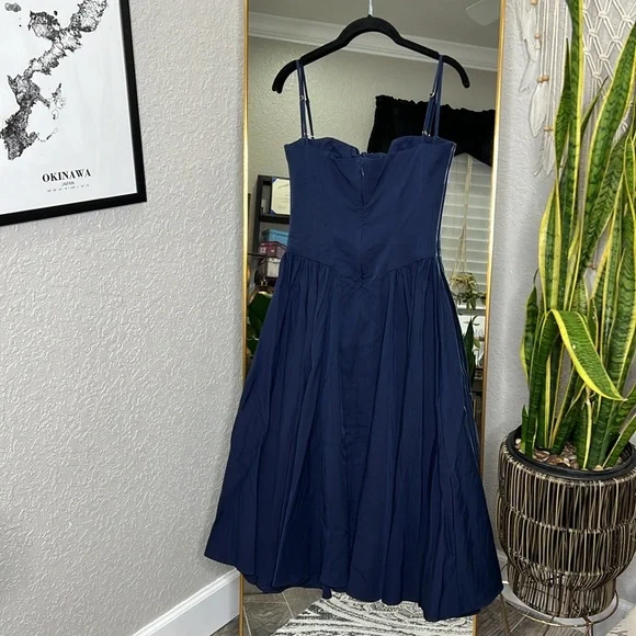 HOUSE OF CB 'Samaria' French Navy Corset Sundress NWOT - Picture 10 of 10